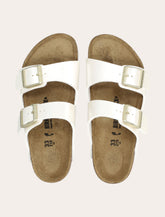 Birkenstock Arizona Kids Birko-Flor® metallic pearl sandals - | Spazio Pritelli