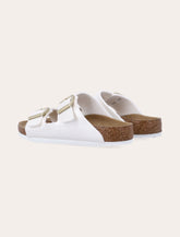 Birkenstock Arizona Kids Birko-Flor® metallic pearl sandals - | Spazio Pritelli