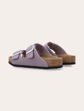 Sandali Birkenstock Arizona Birko-Flor® nubuck da bambina viola - | Spazio Pritelli