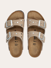 Sandali da bambina Birkenstock Arizona Rivet Border - Taupe - | Spazio Pritelli