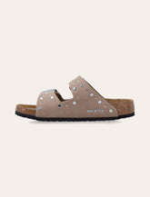 Birkenstock Arizona Rivet Border Kids’ Sandals - Taupe - | Spazio Pritelli