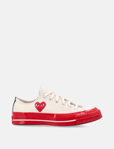 Comme des Garçons Play x Converse Chuck 70 basse in canvas con suola rossa - | Spazio Pritelli