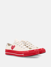 Comme des Garçons Play x Converse Chuck 70 basse in canvas con suola rossa - | Spazio Pritelli