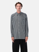 Camicia Comme des Garçons Shirt in Cotone a Maniche Lunghe con Motivo a Quadri - | Spazio Pritelli