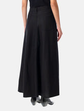 Junya Watanabe black asymmetric long skirt - | Spazio Pritelli