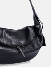 Low Classic leather hobo bag with zip - | Spazio Pritelli
