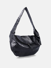 Low Classic leather hobo bag with zip - | Spazio Pritelli