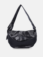 Low Classic leather hobo bag with zip - | Spazio Pritelli