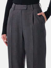 LOW CLASSIC Belted Point Pleated Trousers - | Spazio Pritelli