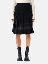 LOW CLASSIC Reversible Wool Pleated Midi Skirt - | Spazio Pritelli