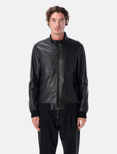 Sword leather jacket - | Spazio Pritelli