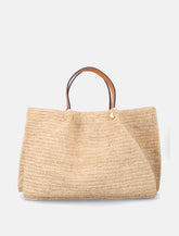 Valentino Garavani woman's small raffia shopping bag - | Spazio Pritelli