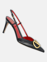 Valentino Garavani VLogo calfskin slingback pump - | Spazio Pritelli