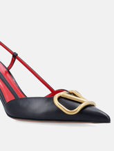 Valentino Garavani VLogo calfskin slingback pump - | Spazio Pritelli