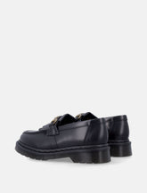 Dr. Martens Adrian Snaffle Smooth Leather Kiltie Loafers in Black - | Spazio Pritelli