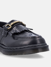 Dr. Martens Adrian Snaffle Smooth Leather Kiltie Loafers in Black - | Spazio Pritelli