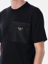 Prada Re-Nylon and cotton jersey t-shirt - | Spazio Pritelli