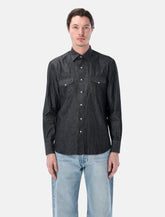 Salvatore Piccolo black wash Western shirt - | Spazio Pritelli