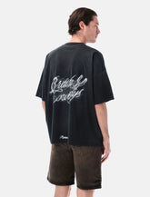 Represent Bull Skull Flames Graphic T Shirt Black - | Spazio Pritelli
