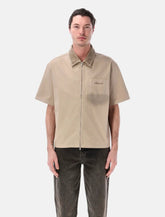 Represent Mens Shirt Zipped Beige - | Spazio Pritelli