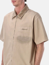Represent Mens Shirt Zipped Beige - | Spazio Pritelli