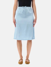 Prada light blue silk slip skirt - | Spazio Pritelli