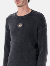 Diesel K-Darren-D Ribbed cotton sweater - | Spazio Pritelli