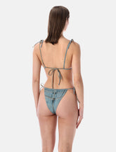 Diesel Tatiana-Dnm denim-effect triangle bikini top - | Spazio Pritelli