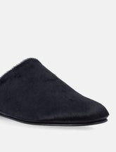 Alberta Ferretti black pony hair mules - | Spazio Pritelli