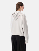 Felpa con cappuccio e zip in cotone Balenciaga -  | Spazio Pritelli