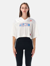 Nike Jordan Brooklyn cropped mesh jersey top - | Spazio Pritelli