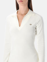 Adidas Originals white ribbed mini dress - | Spazio Pritelli