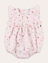 Petit Bateau floral cotton gauze romper - | Spazio Pritelli