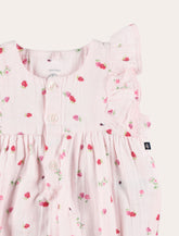 Petit Bateau floral cotton gauze romper - | Spazio Pritelli