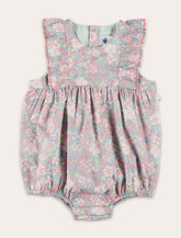 Petit Bateau sleeveless floral cotton romper - | Spazio Pritelli