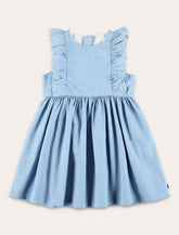 Petit Bateau Girls Chambray Dress - | Spazio Pritelli