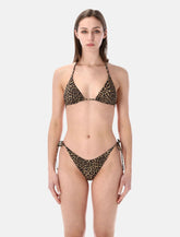 Matinée Kate leopard triangle bikini top - | Spazio Pritelli