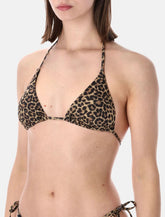 Matinée Kate leopard triangle bikini top - | Spazio Pritelli