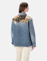 Giacca in denim con dettagli patchwork di Valentino Garavani - | Spazio Pritelli