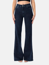 Cycle high-rise Flared blue denim jeans - | Spazio Pritelli