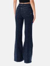 Cycle high-rise Flared blue denim jeans - | Spazio Pritelli