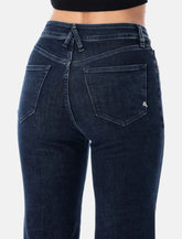Cycle high-rise Flared blue denim jeans - | Spazio Pritelli