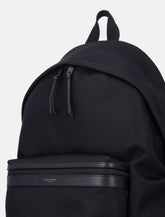 Zaino Saint Laurent City in ECONYL®, pelle liscia e nylon - | Spazio Pritelli