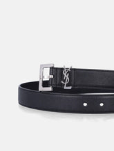 Saint Laurent Cassandre leather belt - | Spazio Pritelli