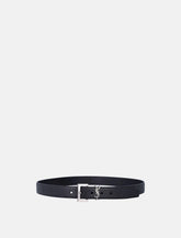 Saint Laurent Cassandre leather belt - | Spazio Pritelli