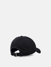 Saint Laurent Cassandre cotton denim cap - | Spazio Pritelli