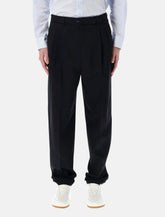 Pantaloni slim fit in gabardine di lana di Saint Laurent - | Spazio Pritelli