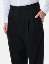 Saint Laurent wool gabardine tailored trousers - | Spazio Pritelli