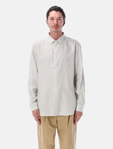 Camicia slim Cassandre in viscosa a righe Saint Laurent - | Spazio Pritelli