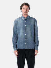 Camicia Saint Laurent Cassandre in Denim - | Spazio Pritelli